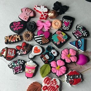 Floral & Self-Love Charm Set | Mom Vibes • Faith Over Fear • Lips etc…